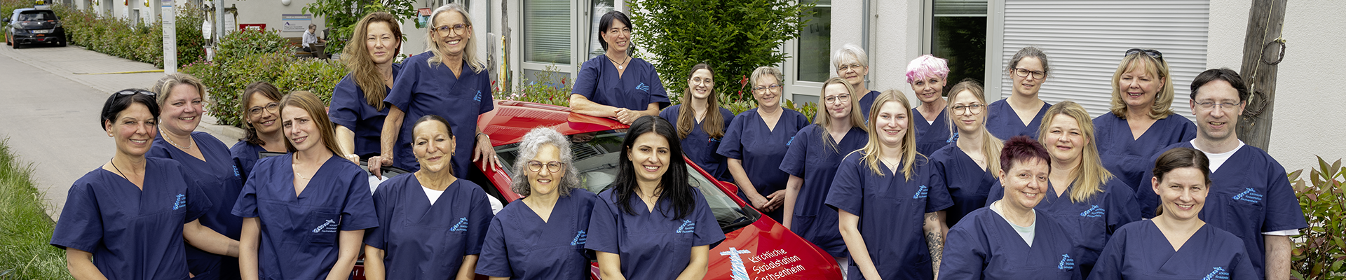 Gruppenbild des Pflegeteams