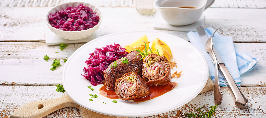 Essen auf Rädern - Rinderroulade